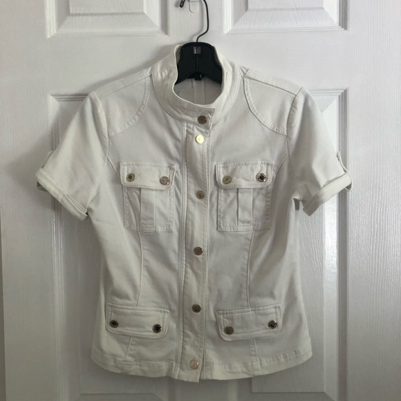 White House Black Market Jackets & Coats Short Sleeve Utility